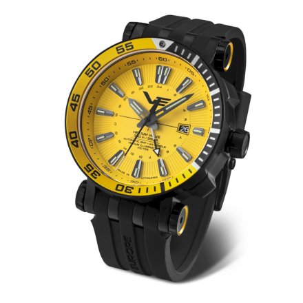 Zegarek męski Vostok Europe Energia Rocket Automatic GMT żółty NH34-575A719