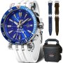 Zegarek męski Vostok Europe Energia Rocket Automatic GMT biało-niebieski