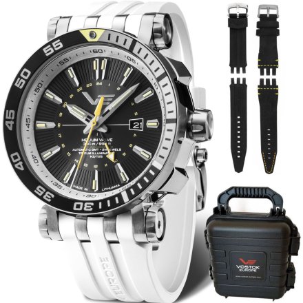 Zegarek męski Vostok Europe Energia Rocket Automatic GMT czarno-biały