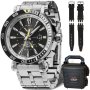 Zegarek męski Vostok Europe Energia Rocket Automatic GMT czarny z bransoletką