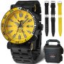 Zegarek męski Vostok Europe Energia Rocket Automatic GMT żółto-czarny z bransoletką NH34-575C719