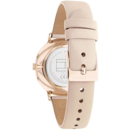 Beżowy zegarek damski Tommy Hilfiger Tea z paskiem 1782602