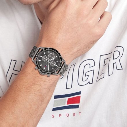 Zegarek męski Tommy Hilfiger Miles z szarą bransoletą 1792019