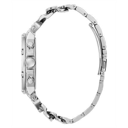 Srebrny zegarek Męski Guess Baron z bransoletą GW0517G1