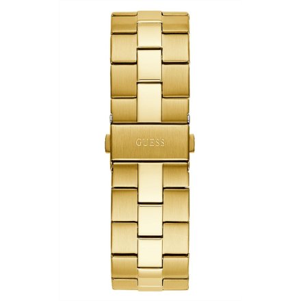 Złoty zegarek męski Guess Emperor z zieloną tarczą GW0573G2