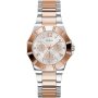 Różowozłoty zegarek damski Guess Sunray z kryształkami GW0616L3