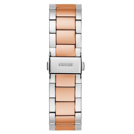 Różowozłoty zegarek damski Guess Sunray z kryształkami GW0616L3