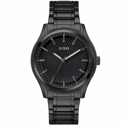 Czarny zegarek męski Guess Dex z bransoletką GW0626G3
