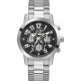 Srebrny zegarek męski Guess Parker z bransoletką GW0627G1