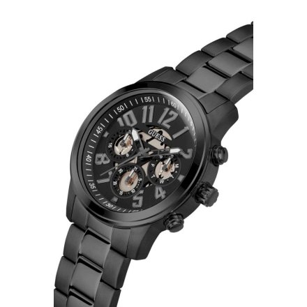 Czarny zegarek męski Guess Parker z bransoletką GW0627G3