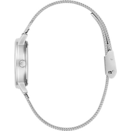 Srebrny zegarek damski Guess Melody z bransoletką GW0666L1
