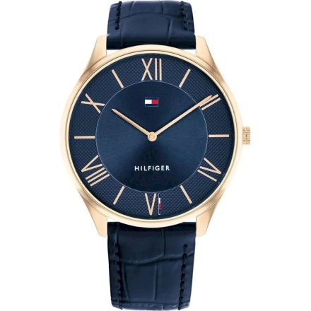 Elegancki zegarek Męski Tommy Hilfiger Becker na granatowym pasku 1710517