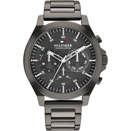 Grafitowy zegarek Męski Tommy Hilfiger Lance na bransolecie 1710519