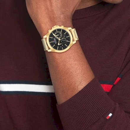 Złoty zegarek męski Tommy Hilfiger Lance na bransolecie 1710520