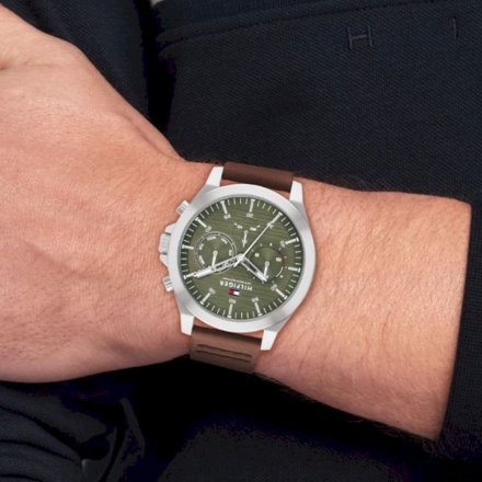 Zegarek męski Tommy Hilfiger Lance z zieloną tarczą 1710522