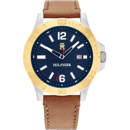 Zegarek męski Tommy Hilfiger Ryan ze złotym pierścieniem 1710529