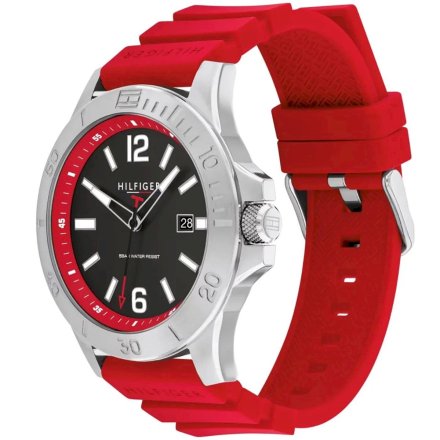 Zegarek Męski Tommy Hilfiger Ryan z czerwonym paskiem 1710540