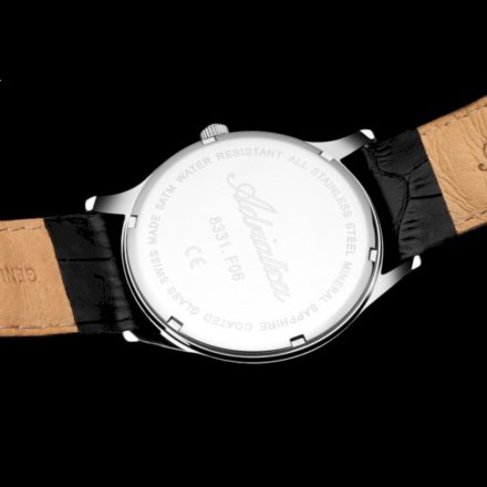 Męski zegarek Adriatica Super de Luxe srebrny z granatową tarczą A8331.5255Q