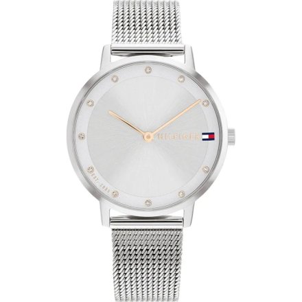 Srebrny zegarek Damski Tommy Hilfiger Pippa z bransoletą mesh 1782665
