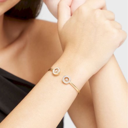 Złota sztywna bransoletka GUESS BOND JUBB03255JWYG (S)