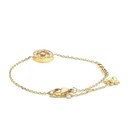 Złota bransoletka z okręgiem GUESS BOND JUBB03259JWYG (S)