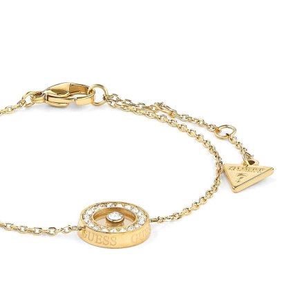 Złota bransoletka z okręgiem GUESS BOND JUBB03259JWYG (S)