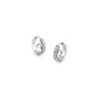 Srebrne kolczyki koła z kryształkami GUESS CRAZY EARRINGS JUBE03299JWRH