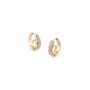 Złote kolczyki koła z kryształkami GUESS CRAZY EARRINGS JUBE03299JWYG