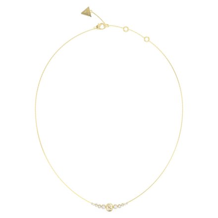 Złoty naszyjnik logo kryształy GUESS PERFECT ILLUSION JUBN03370JWYG