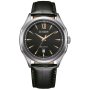 Srebrny zegarek męski Citizen AW1750-18E na pasku Eco Drive