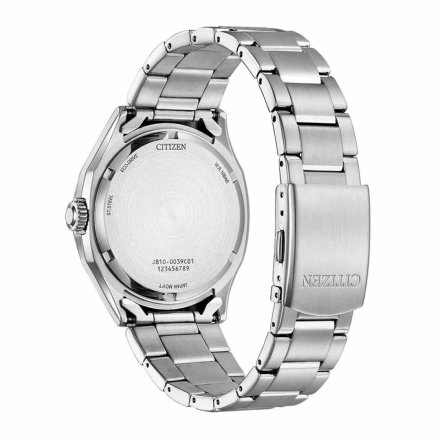 Srebrny zegarek męski Citizen AW1750-85E na bransolecie Eco Drive