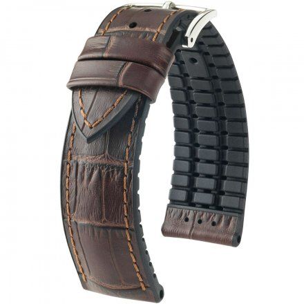 Brązowo-czarny pasek skórzany 19 mm HIRSCH Paul 0925028010-2-19 (L)