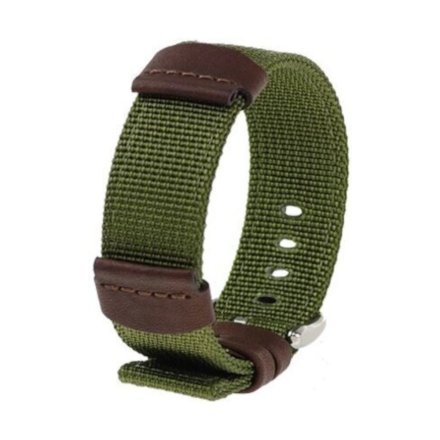 Zielony pasek parciany 24 mm HIRSCH Rebel 05290040-2-24 (M)