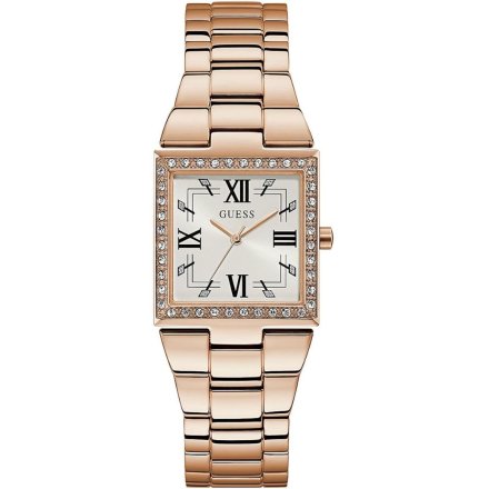 Różowozłoty zegarek damski Guess z bransoletą Chateau GW0026L3