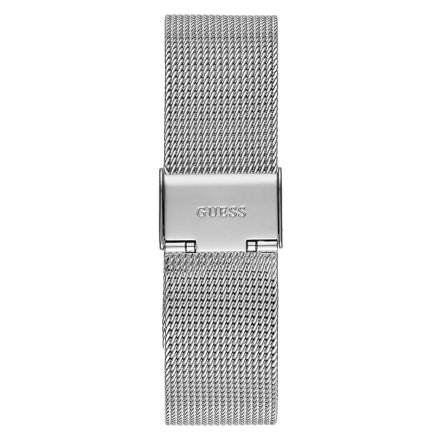 Srebrny zegarek męski Guess Riley z błękitną tarczą GW0069G1