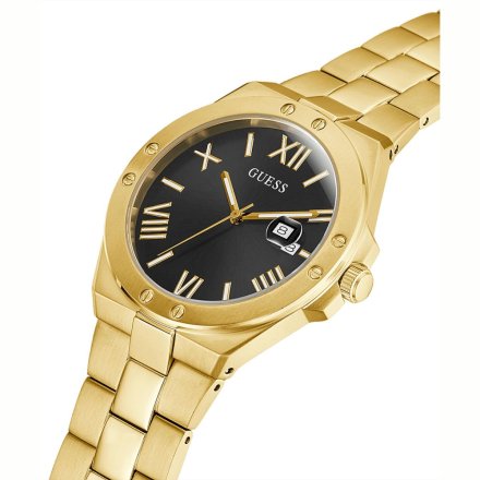 Złoty zegarek Guess Perspective z bransoletką i datownikiem GW0276G2