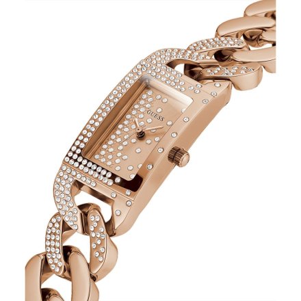 Różowozłoty zegarek damski Guess z bransoletą Starlit GW0298L3