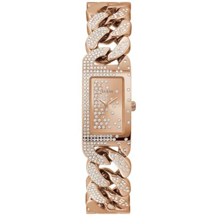 Różowozłoty zegarek damski Guess z bransoletą Starlit GW0298L3