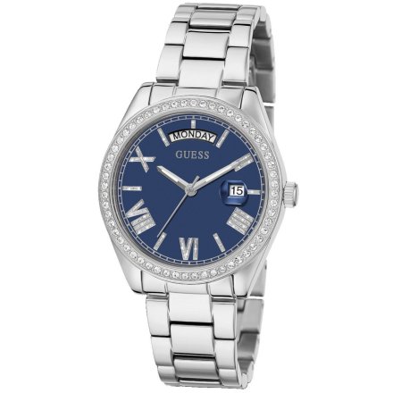 Srebrny zegarek Damski Guess GW0307L1 Luna