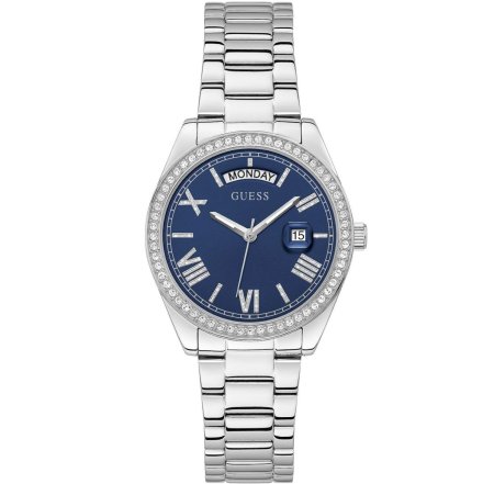Srebrny zegarek Damski Guess GW0307L1 Luna