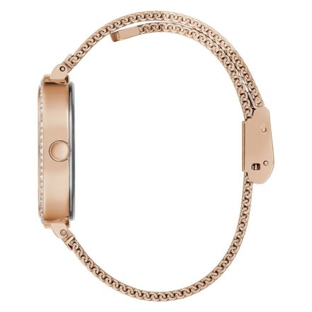 Różowozłoty zegarek damski Guess z bransoletą Tapestry GW0354L3