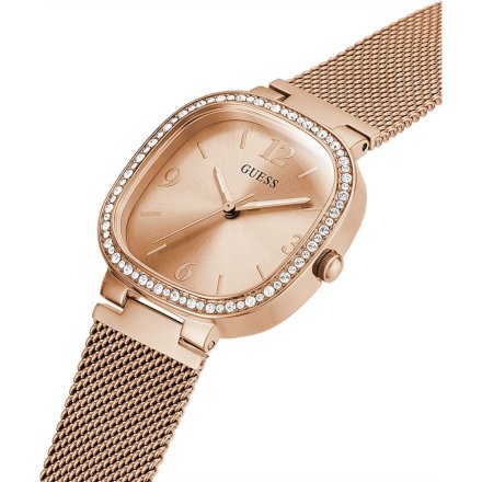 Różowozłoty zegarek damski Guess z bransoletą Tapestry GW0354L3