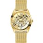 Złoty zegarek męski Guess Tailor z bransoletką mesh GW0368G2