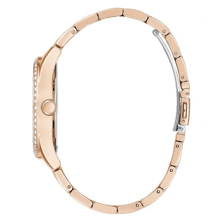 Różowozłoty zegarek damski Guess Be Loved z sercem GW0380L3
