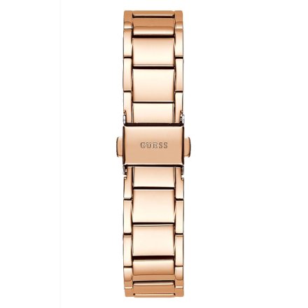 Różowozłoty zegarek damski Guess Solstice z kryształkami GW0403L3