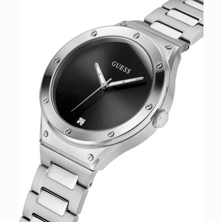 Srebrny zegarek Guess Scope z bransoletką GW0427G1