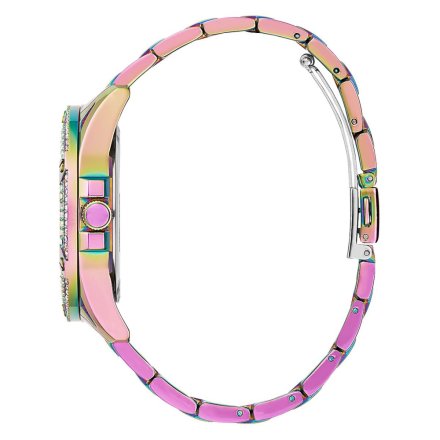 Różowy zegarek damski Guess Queen z kryształkami GW0464L4
