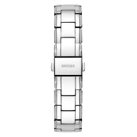Srebrny zegarek Guess Clear prześwitujący GW0470L1