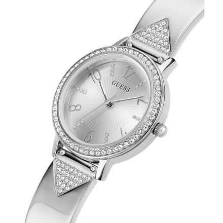 Srebrny zegarek Guess Tri Luxe na bransolecie GW0474L1