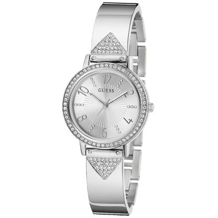 Srebrny zegarek Guess Tri Luxe na bransolecie GW0474L1